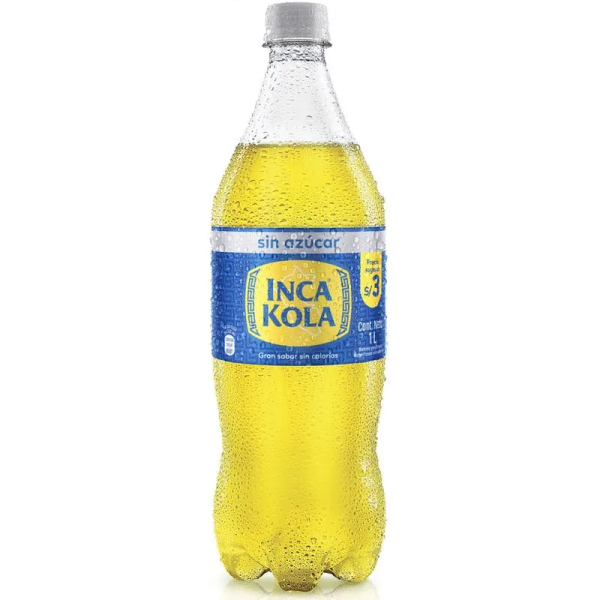 Gaseosa Inca Kola Sin Azúcar 1LT